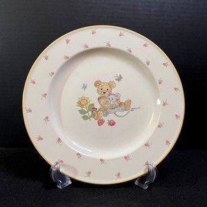 Set of 4 Mikasa Teddy Child's Dinner Plate 9 7/8 Inch Ironstone CC018